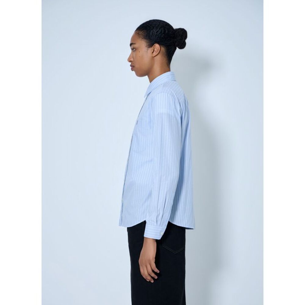 Saint Laurent Women Striped Cotton Poplin Shirt - Picture 3 of 6
